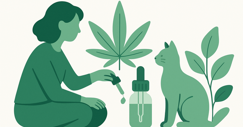 Illustration : cbd pour chat — Green Vallée