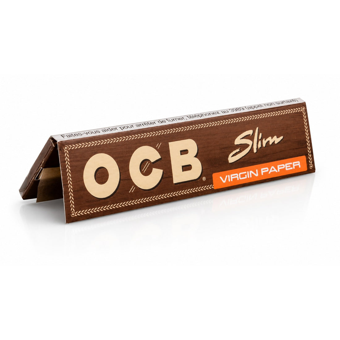 Feuilles à rouler OCB Slim Virgin Paper – papier non blanchi sans chlore pour le CBD