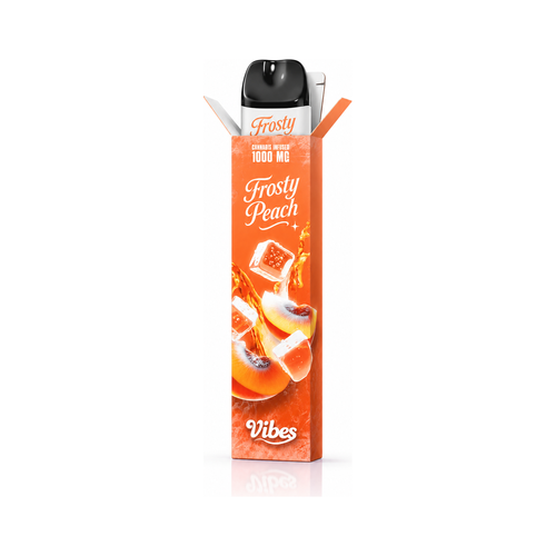 Vibes Vape Pen CBC Frosty Peach — puff jetable 1000 mg au CBC