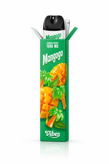 Vibes Vape Pen CBC Mangogo — puff jetable 1000 mg au CBC