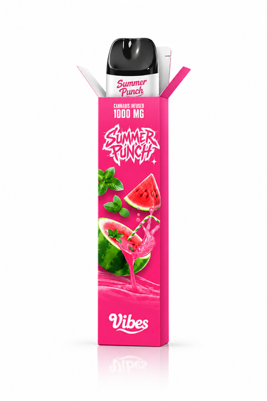 Vibes Vape Pen CBC Summer Punch — puff jetable 1000 mg au CBC