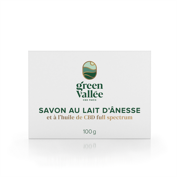 Savon au lait d'ânesse CBD