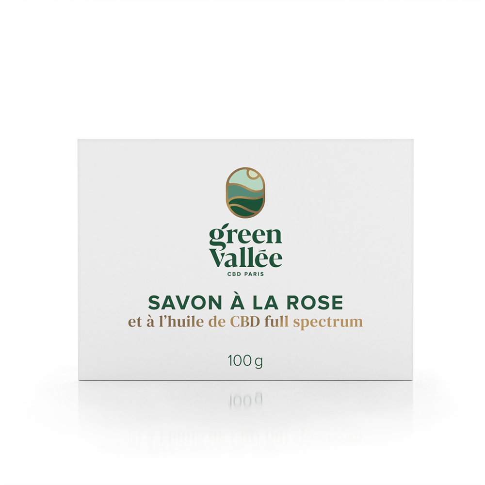 Savon CBD à la rose