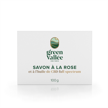 Savon CBD à la rose