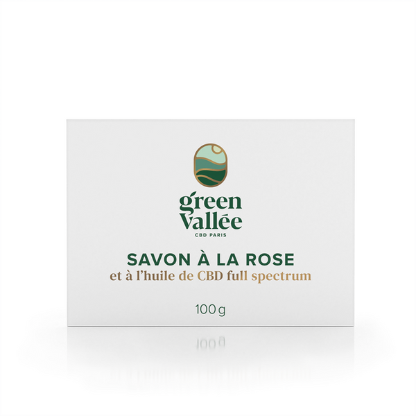 Savon CBD à la rose