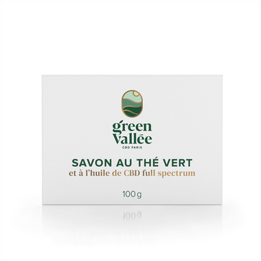Savon CBD au thé vert