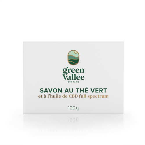 Savon CBD au thé vert