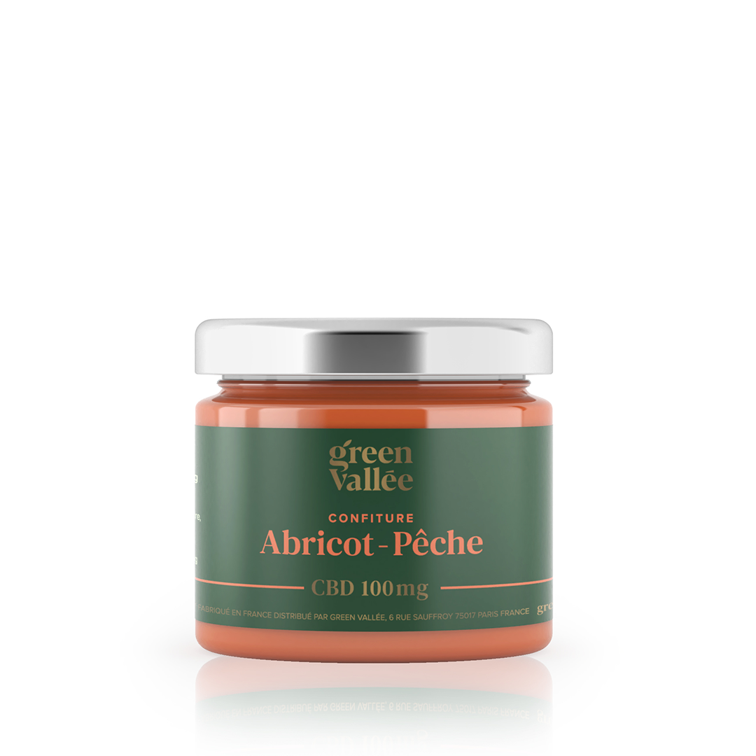 Confiture CBD abricot pêche