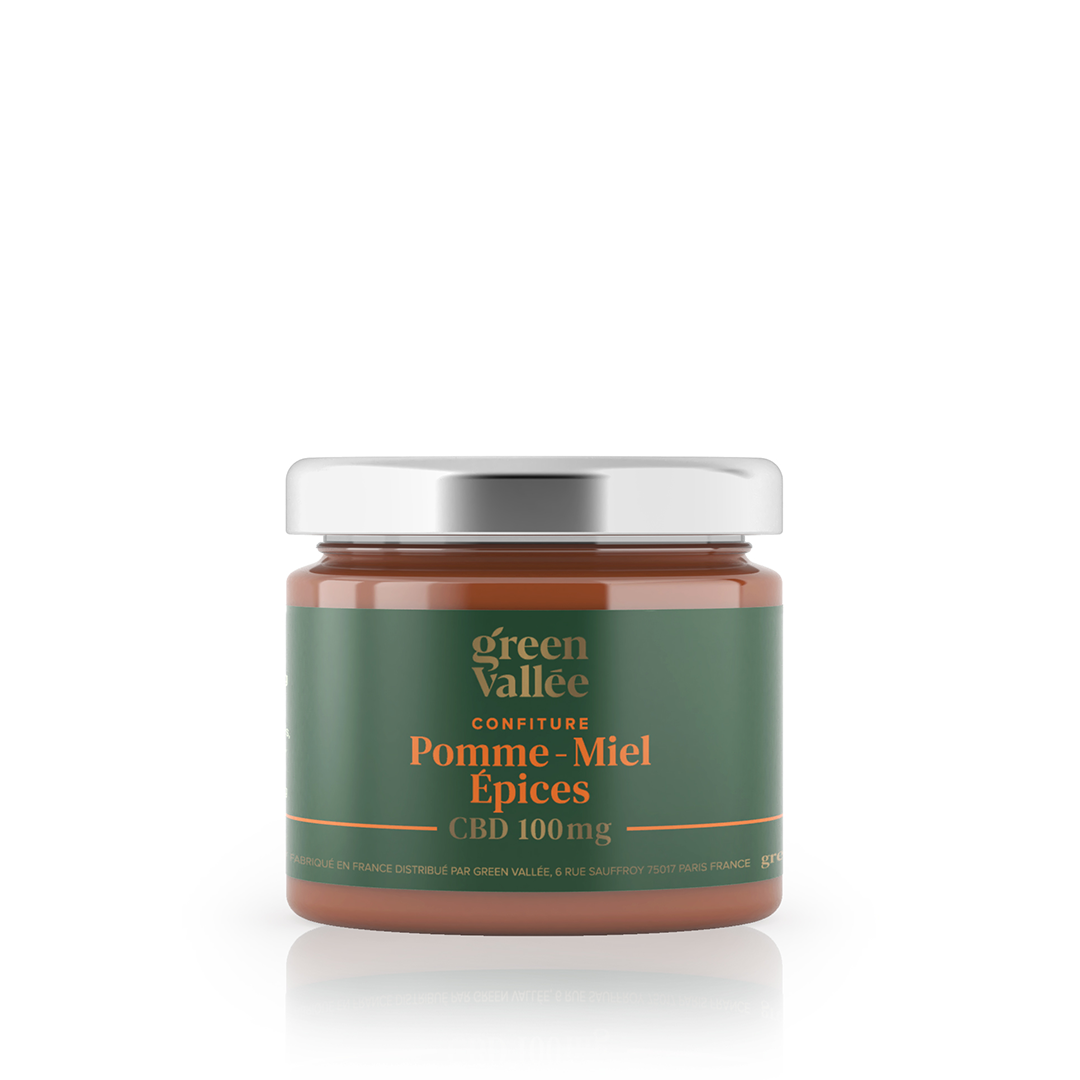 Confiture CBD pomme miel