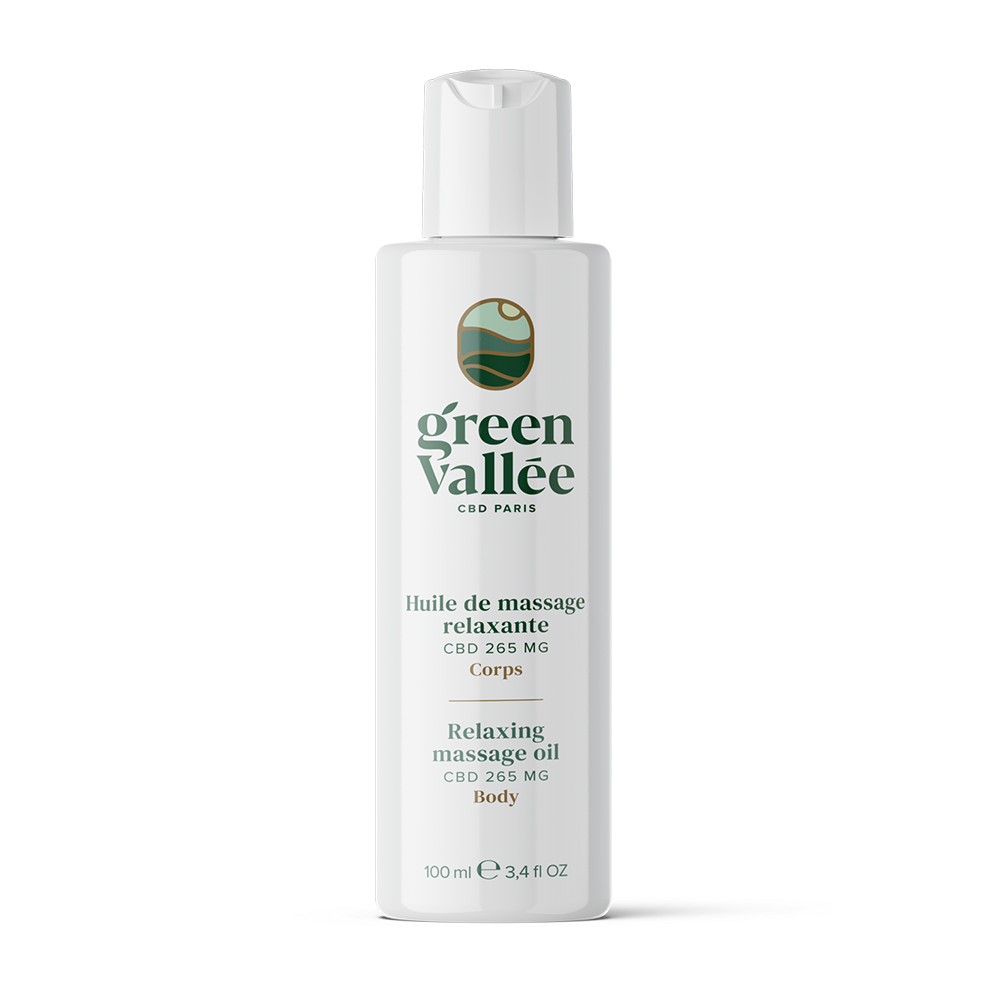 Huile de massage relaxante CBD