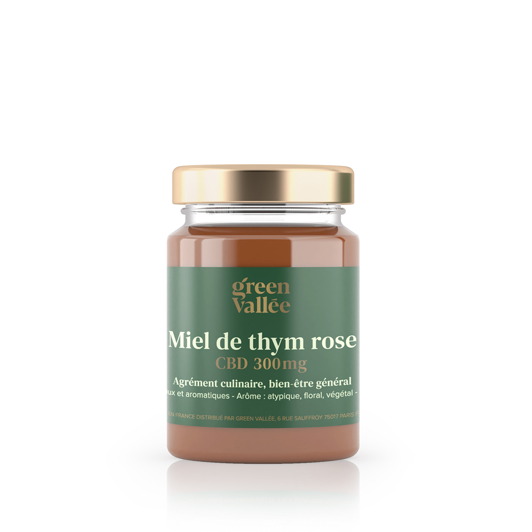 Miel de thym rose CBD