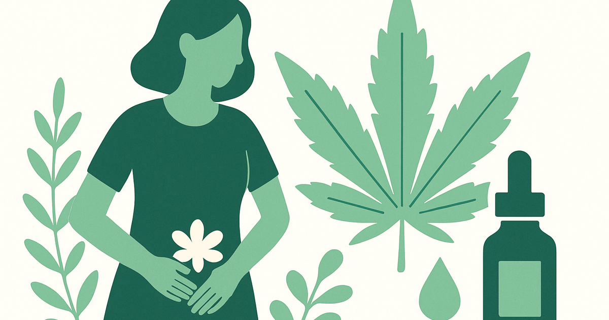 Illustration: Endométriose et CBD : Une Approche Naturelle pour le Soulagement