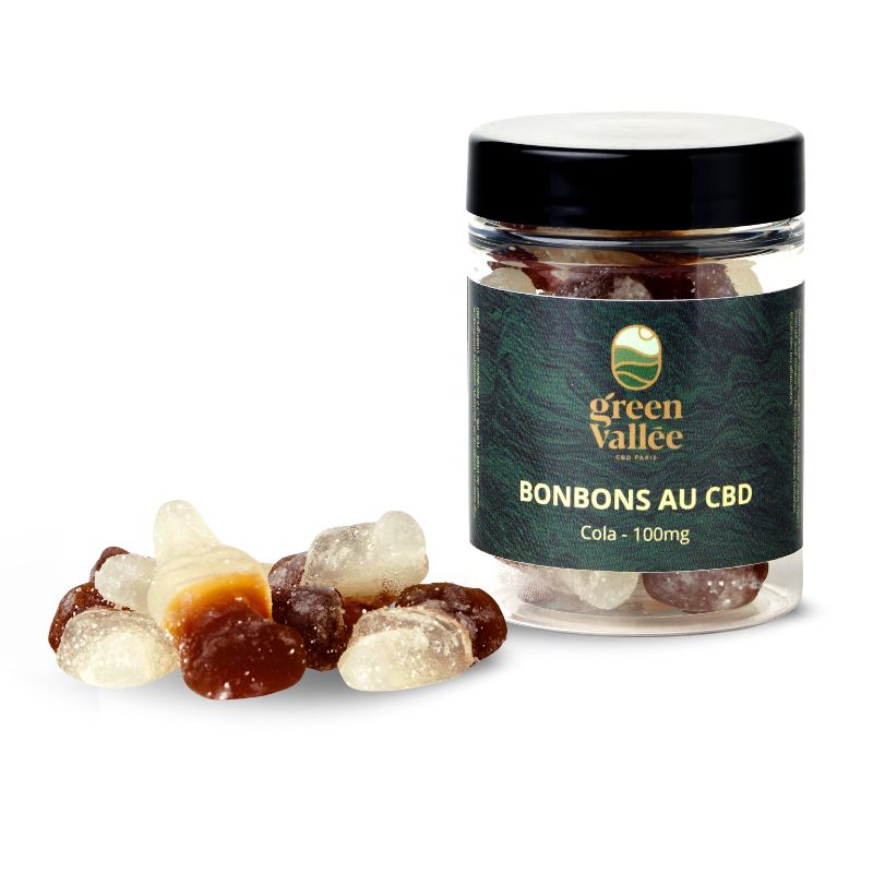 Bonbons au CBD – Cola - 100 mg - CBD Green Vallée