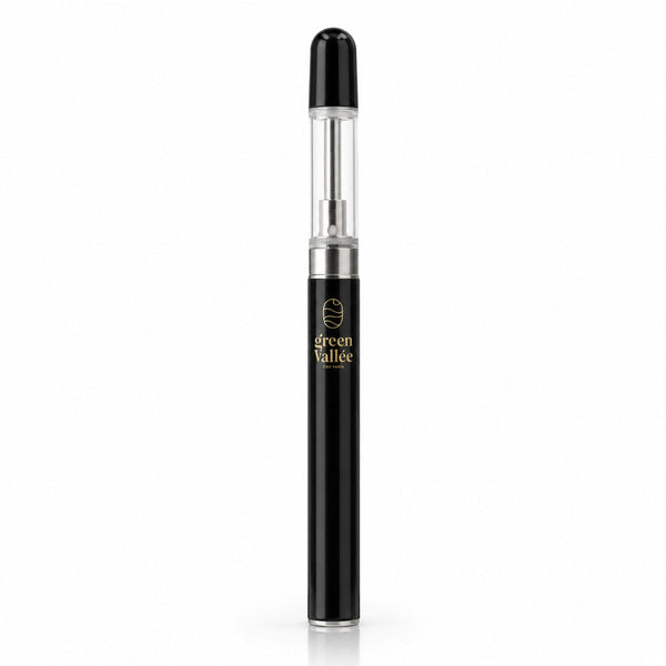 Cigarette électronique CBD Green Vallée – vape pen noir rechargeable pour e-liquides