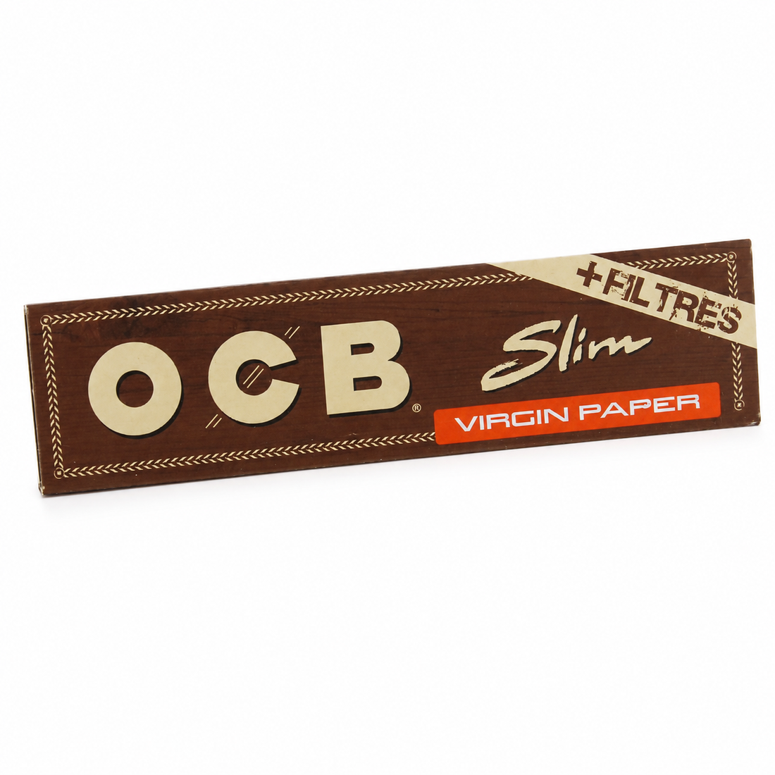 Carnet de feuilles à rouler OCB Virgin Slim non blanchies avec filtres carton