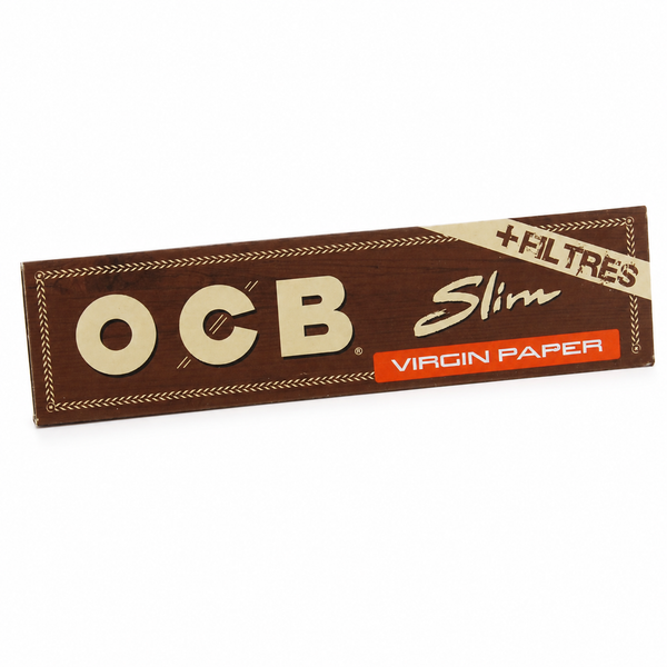 Carnet de feuilles à rouler OCB Virgin Slim non blanchies avec filtres carton