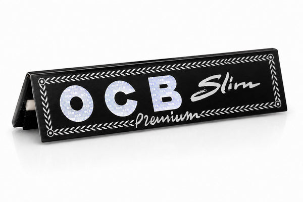 Feuilles à rouler OCB Slim Premium noires – carnet King Size Slim pour rouler le CBD