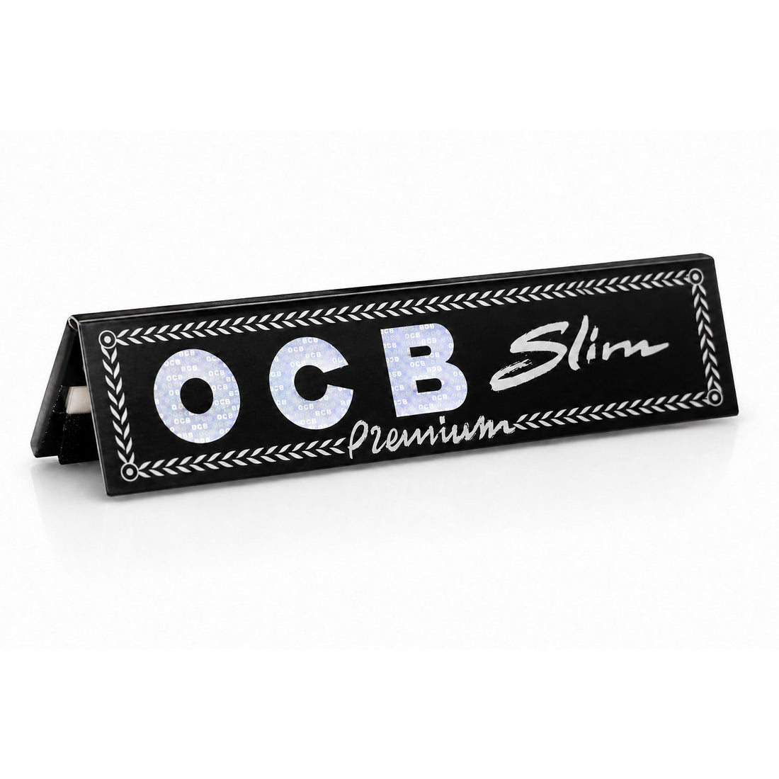 Feuilles à rouler OCB Slim Premium noires – carnet King Size Slim pour rouler le CBD