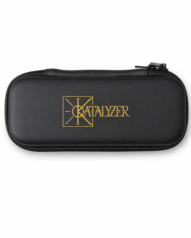 Housse de rangement Katalyzer noire à logo doré pour vaporisateur
