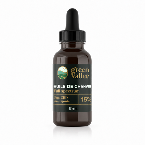 Huile de chanvre 15% Full Spectrum Green Vallée