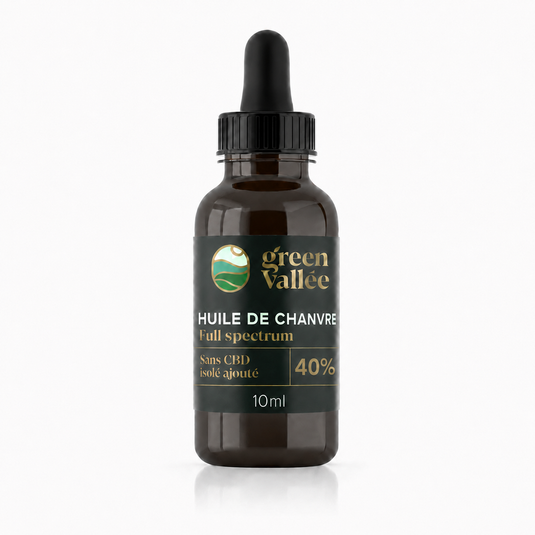 Huile de chanvre 40% Full Spectrum Green Vallée