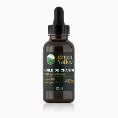 Huile de chanvre 40% Full Spectrum Green Vallée