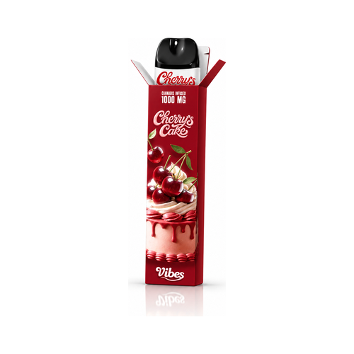 Vibes Vape Pen CBC Cherry Cake — puff jetable 1000 mg au CBC