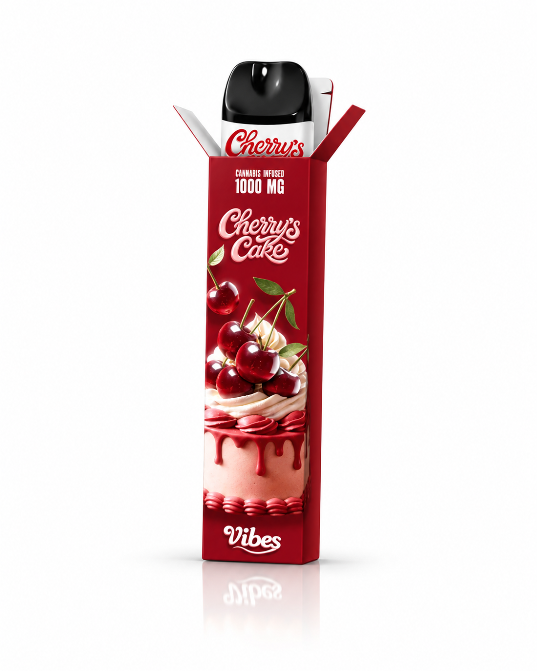 Vibes Vape Pen CBC Cherry Cake — puff jetable 1000 mg au CBC