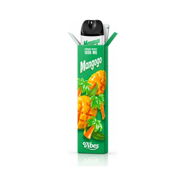 Vibes Vape Pen CBC Mangogo — puff jetable 1000 mg au CBC