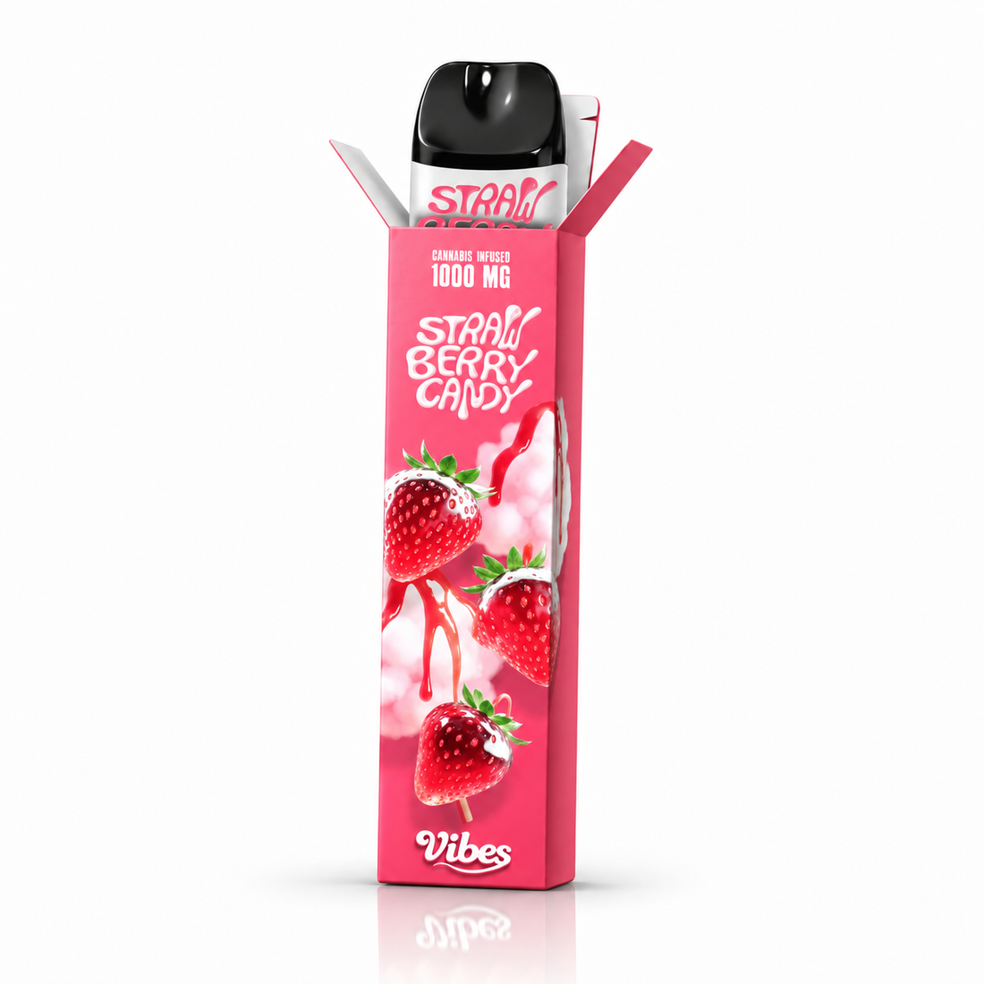 Vibes Vape Pen CBC Strawberry Candy — puff jetable 1000 mg au CBC