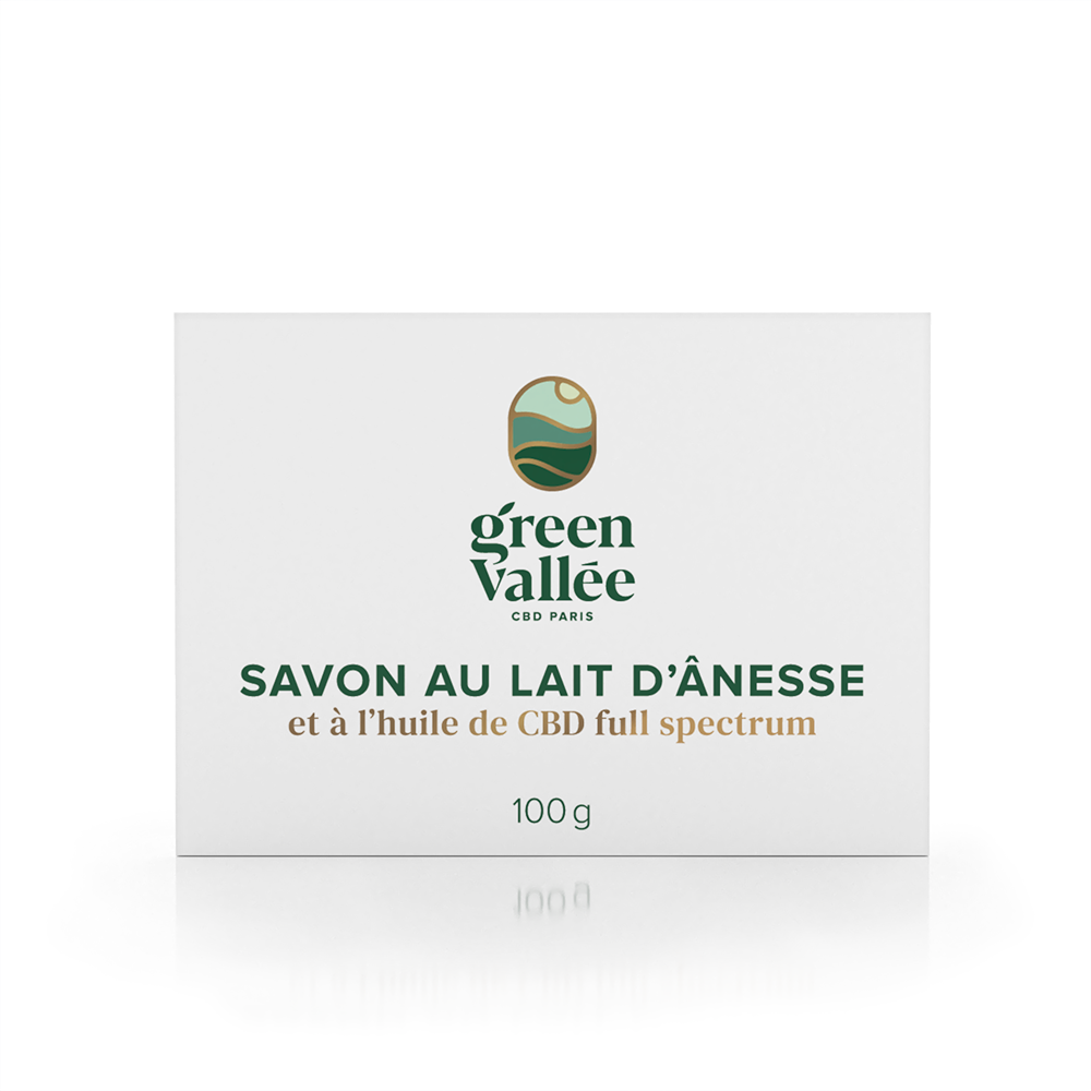 Savon au lait d'ânesse CBD