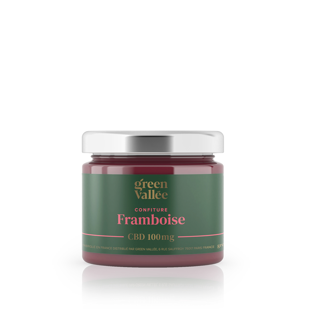 Confiture CBD framboise